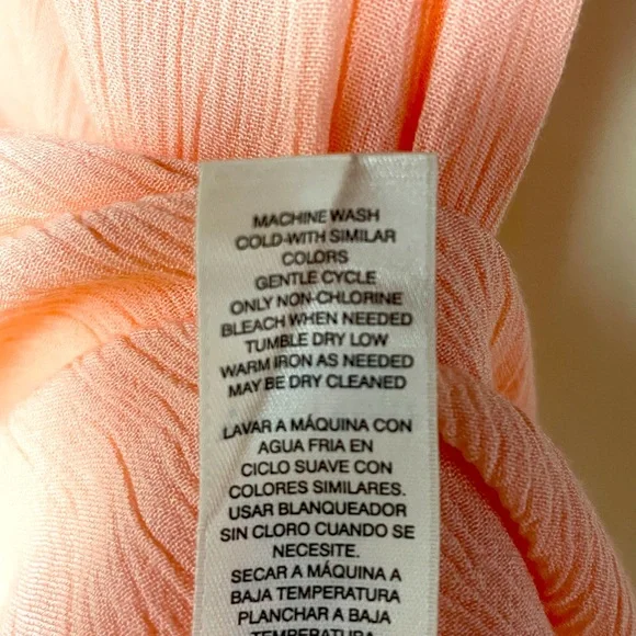 NWT White House Black Market Pink Pearl V Neck Tunic Top Sz XS Easy Tee - Picture 5 of 6